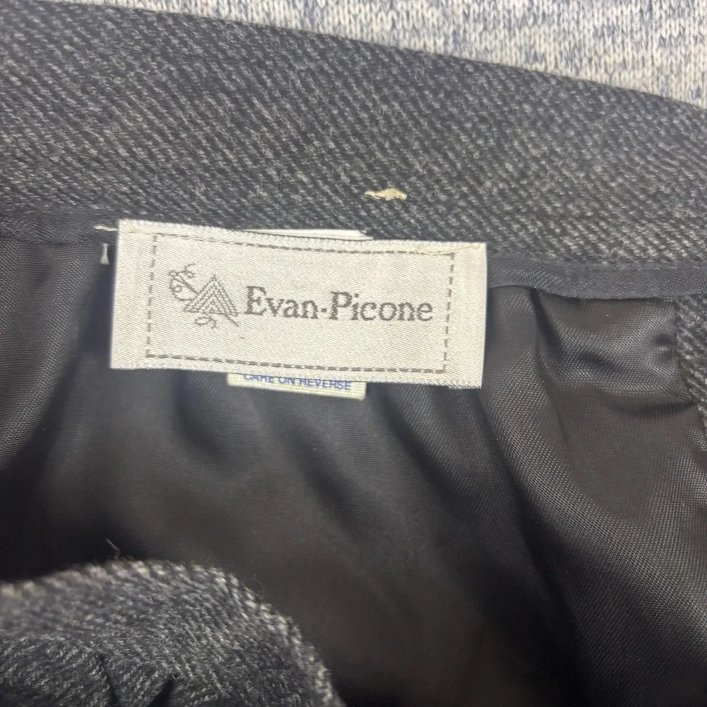 Evan Picone Women's 10 Gray Wool Skirt Office‎ Corpcore Career USA